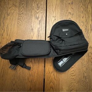 infant/Child Black Tushbaby Wearable Car Seat Support - Tushbaby